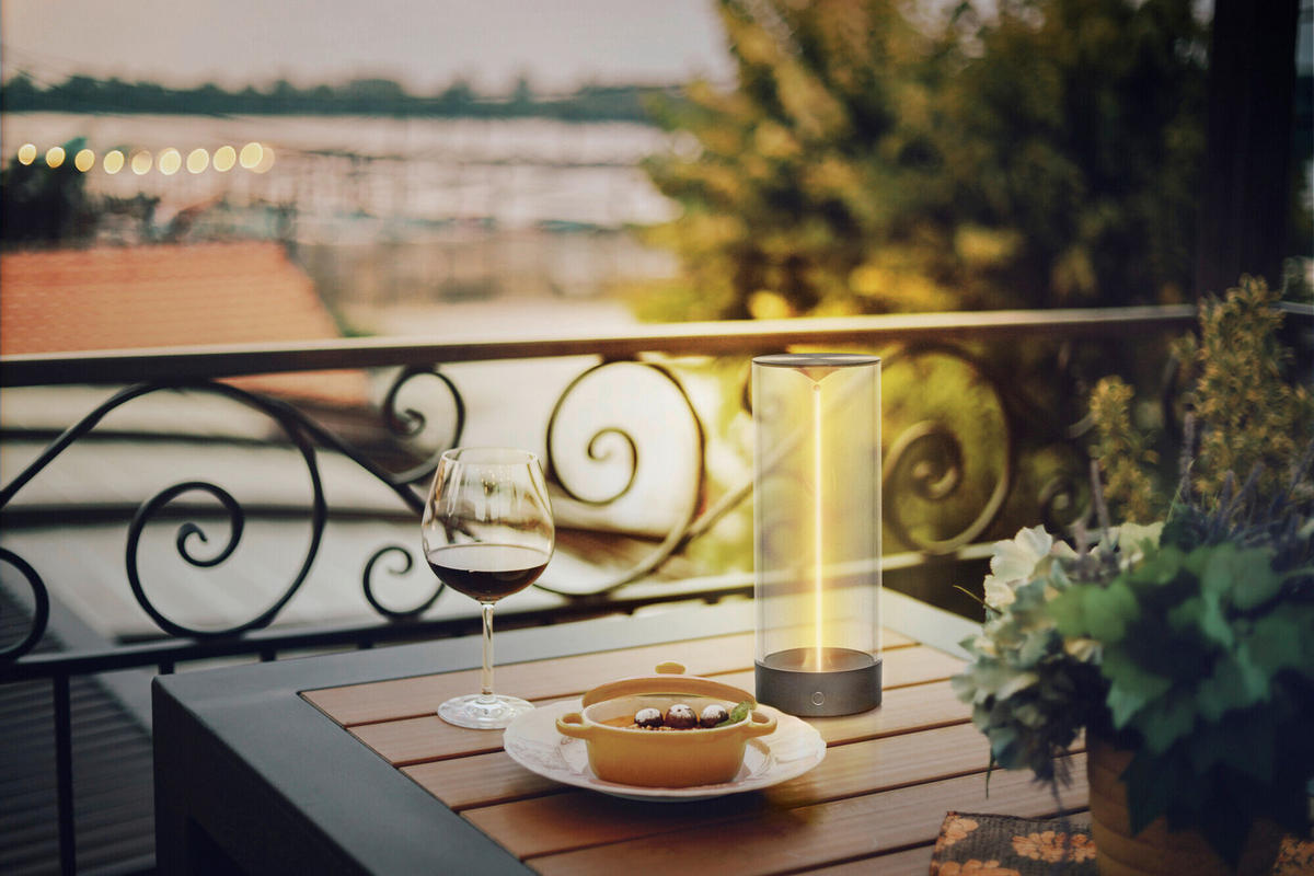 LED-AUßENLEUCHTE 9,2/24,2 cm   - Dunkelgrau, Basics, Kunststoff (9,2/24,2cm) - Osram