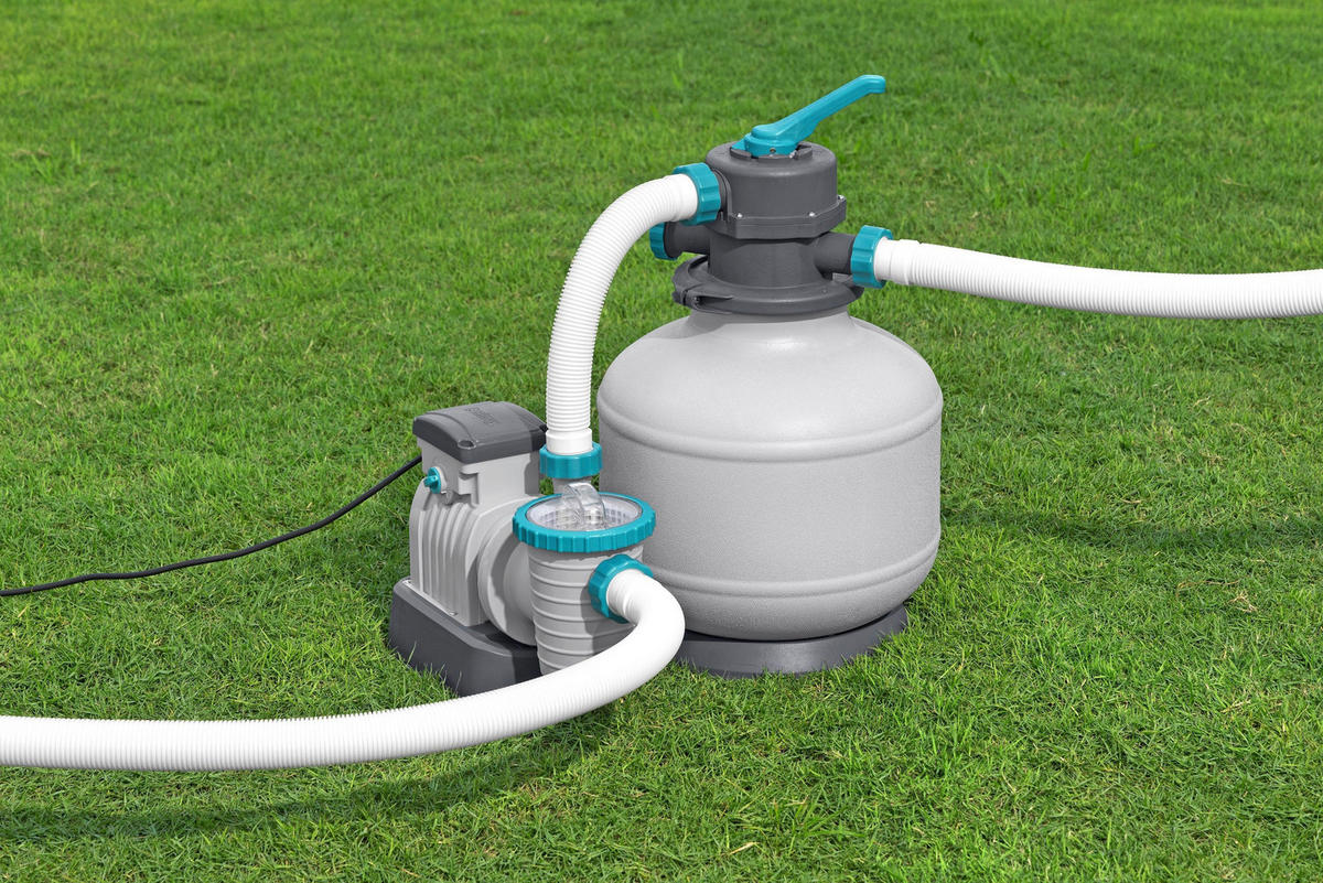 FILTERPUMPE FLOWCLEAR 58497GS  - Weiß/Orange, KONVENTIONELL, Kunststoff/Metall (60,3/42/65cm) - Bestway