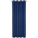 ÖSENVORHANG blickdicht  - Blau, Basics, Textil (140/245cm) - Esposa