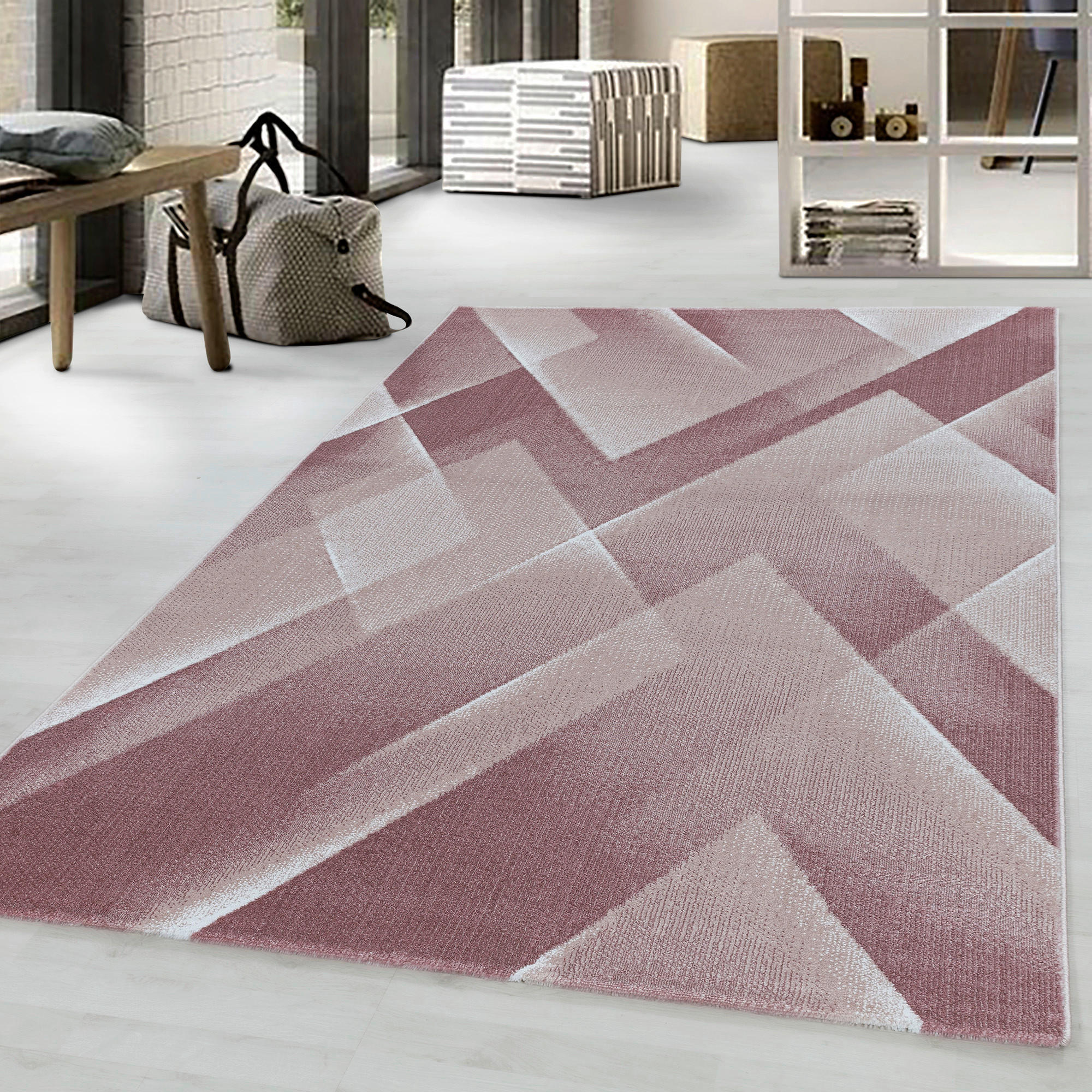 WEBTEPPICH  140/200 cm  Pink   - Pink, Design, Textil (140/200cm) - Novel