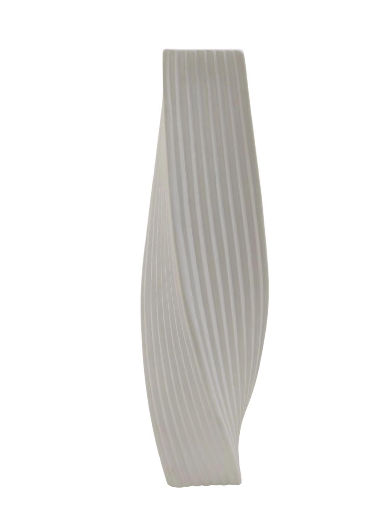 VÁZA  - fehér, Basics, kerámia (13.5/46cm)