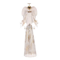 VIANOČNÁ FIGÚRKA - biela, Basics, kov (26/102/38cm)