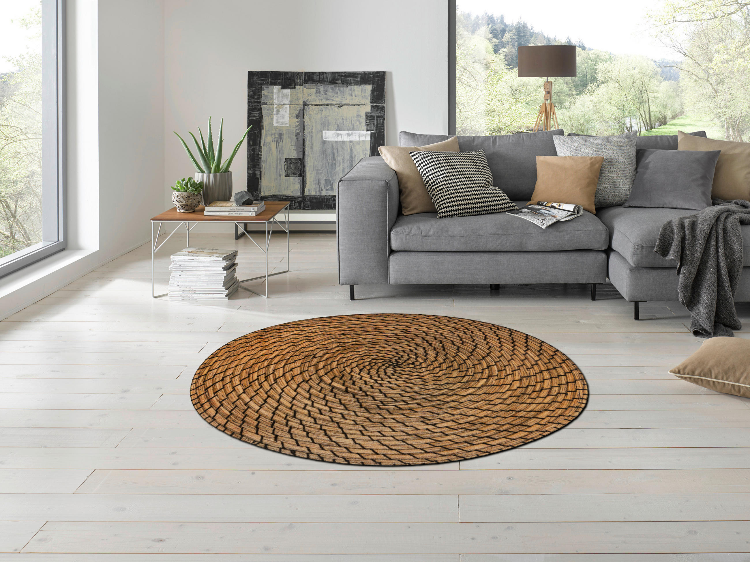 COVOR Pintao  - maro, Konventionell, plastic/textil (150/150cm) - wash+dry