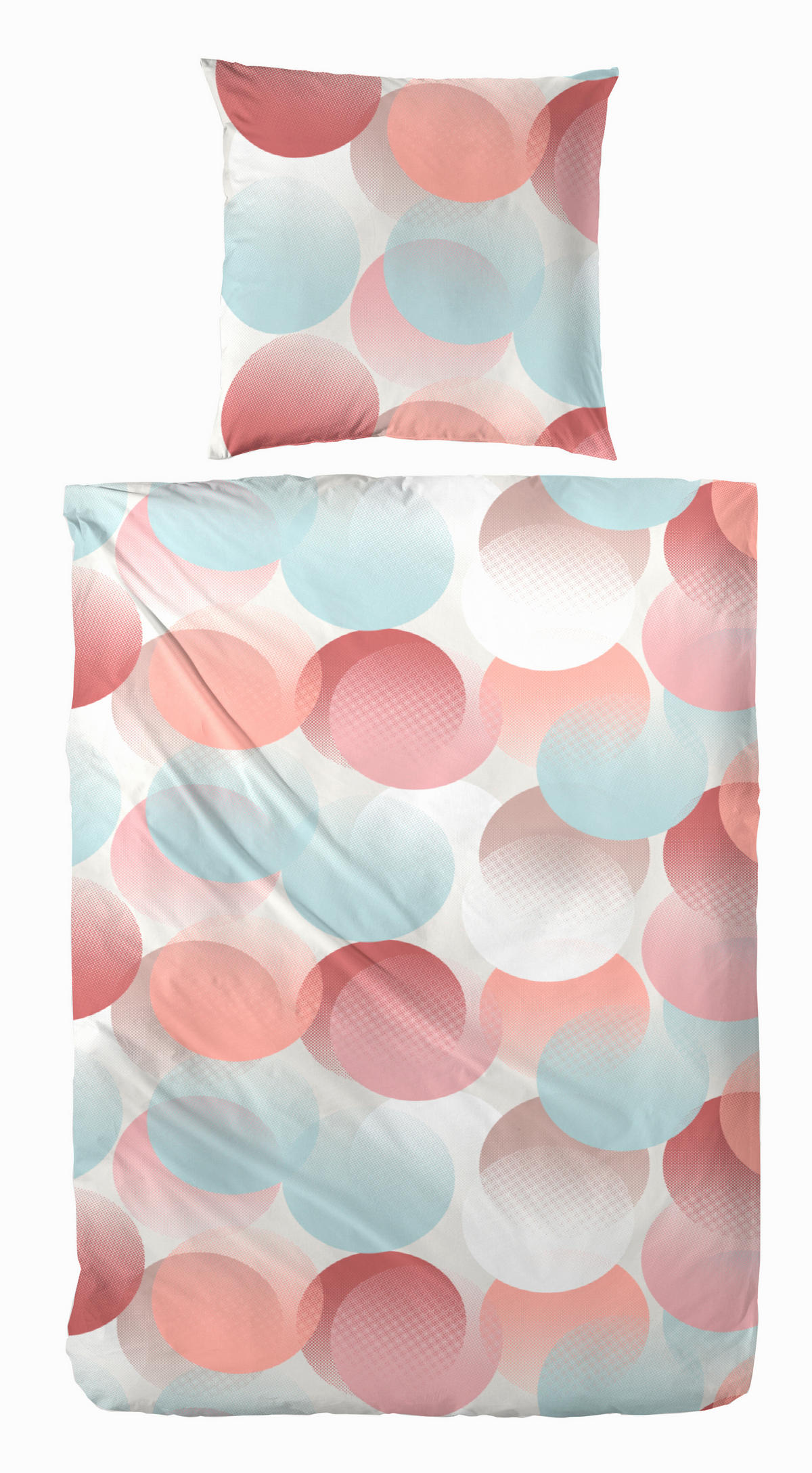 BETTWÄSCHE Perkal 135/200 cm  - Rot, Basics, Textil (135/200cm)