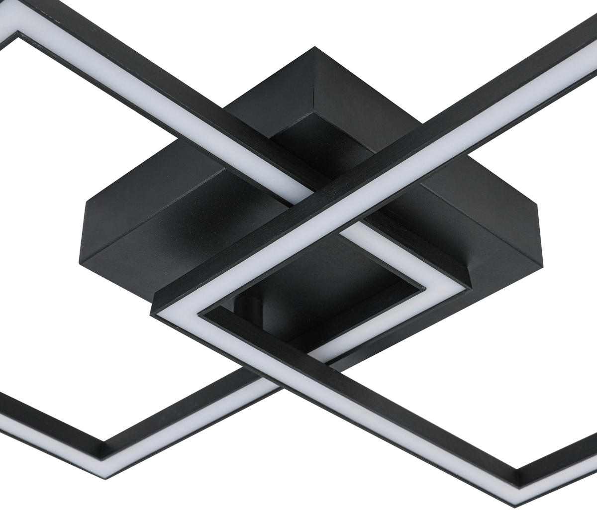 PLAFONIERĂ CU LED - negru, Trend, plastic/metal (57/35/6,5cm) - Boxxx