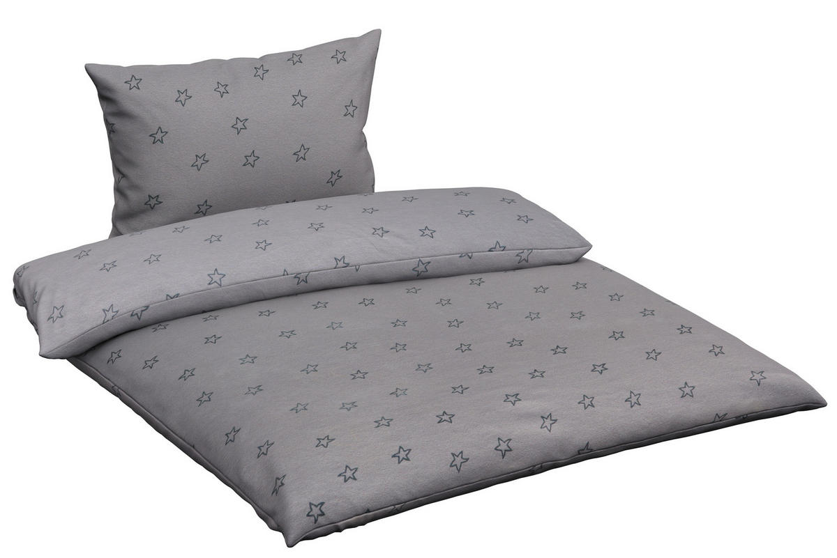 BABYBETTWÄSCHE 80/80 cm  - Grau, Basics, Textil (80/80cm) - Patinio