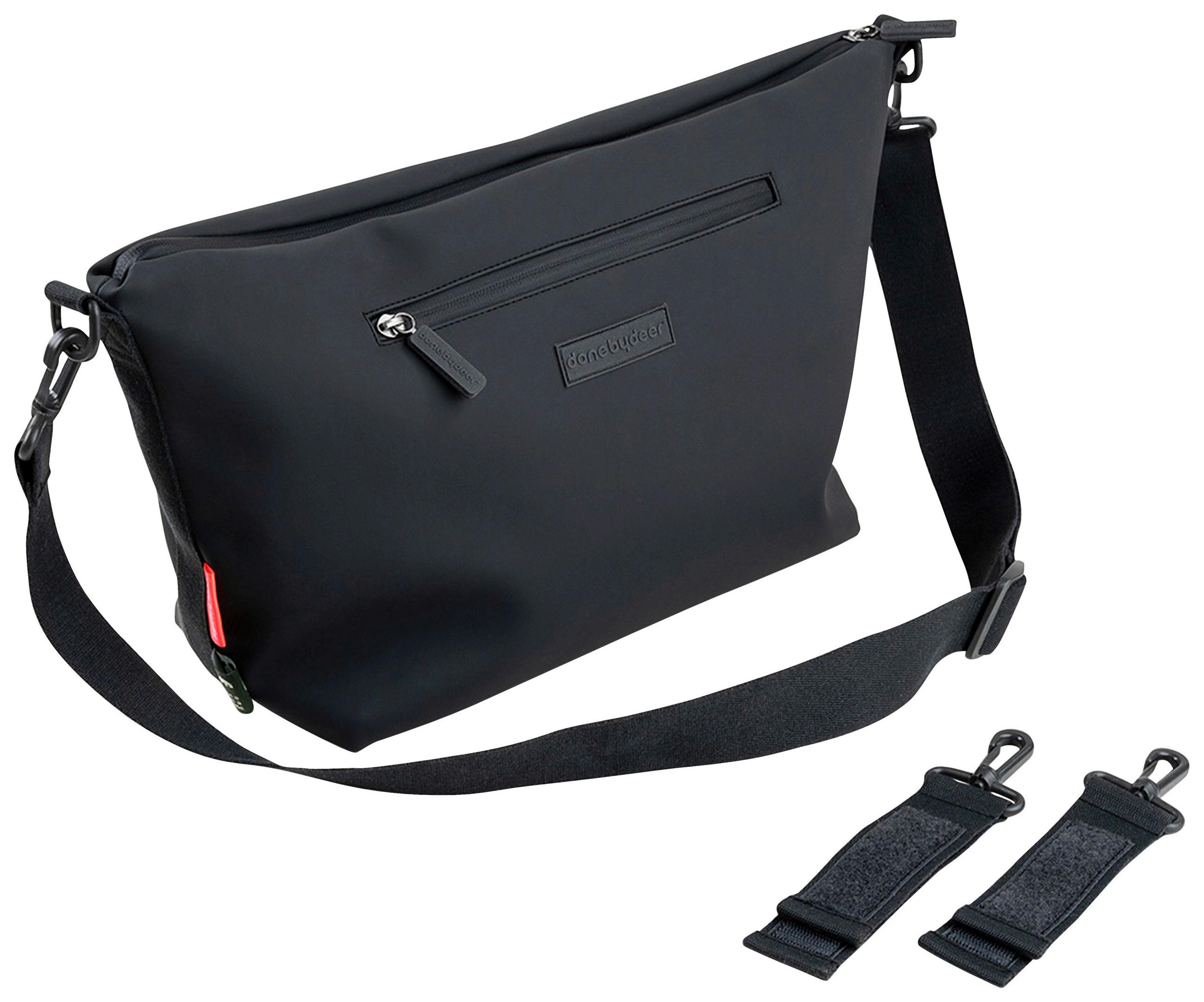 WICKELTASCHE  - Schwarz, Basics, Kunststoff/Textil (44/14/25cm)