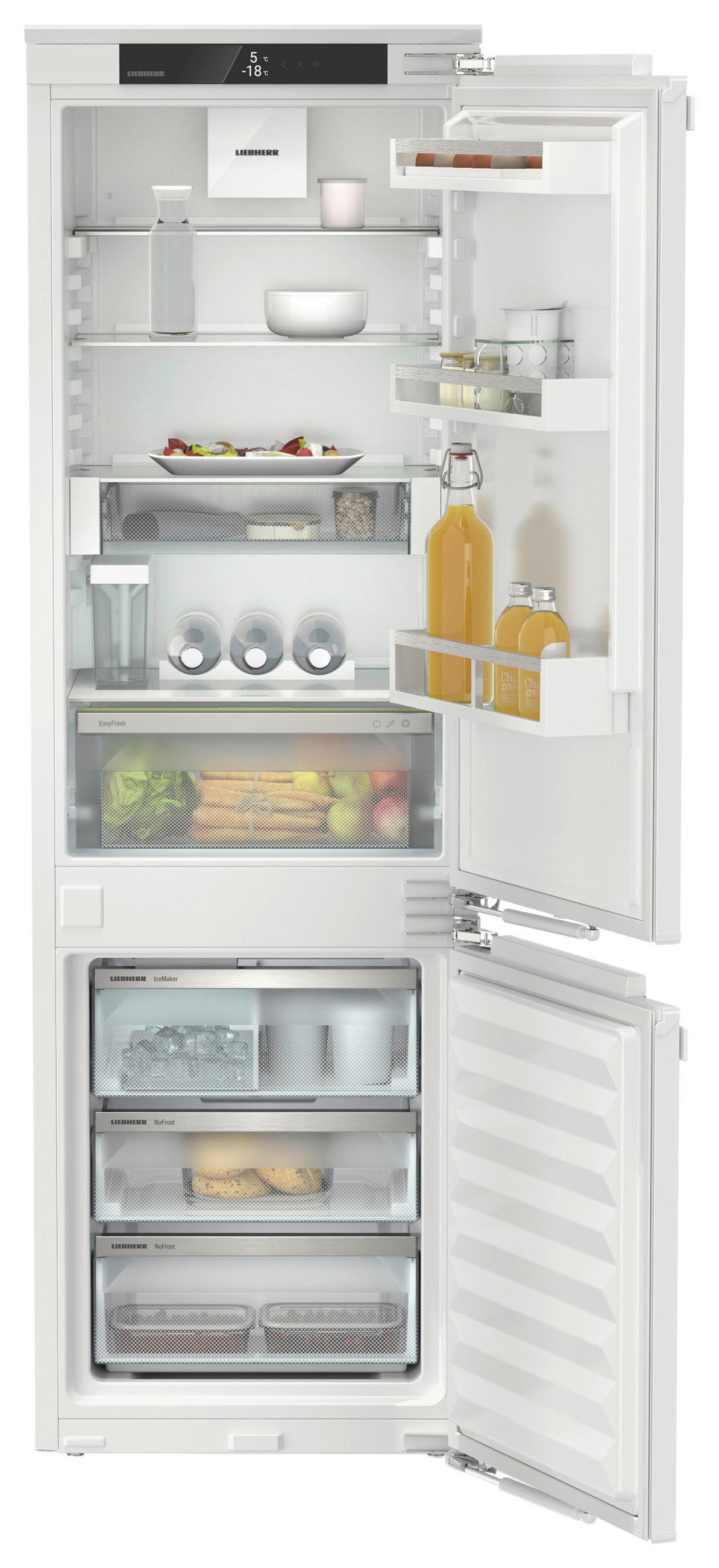 KÜHL-GEFRIER-KOMBINATION ICND5133-22  - Weiß, Basics, Kunststoff (56-57/177-178,8/55cm) - Liebherr