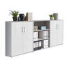 AKTENSCHRANK Grau, Weiß  - Weiß/Grau, MODERN, Holzwerkstoff (253,2/113,6/33cm) - MID.YOU