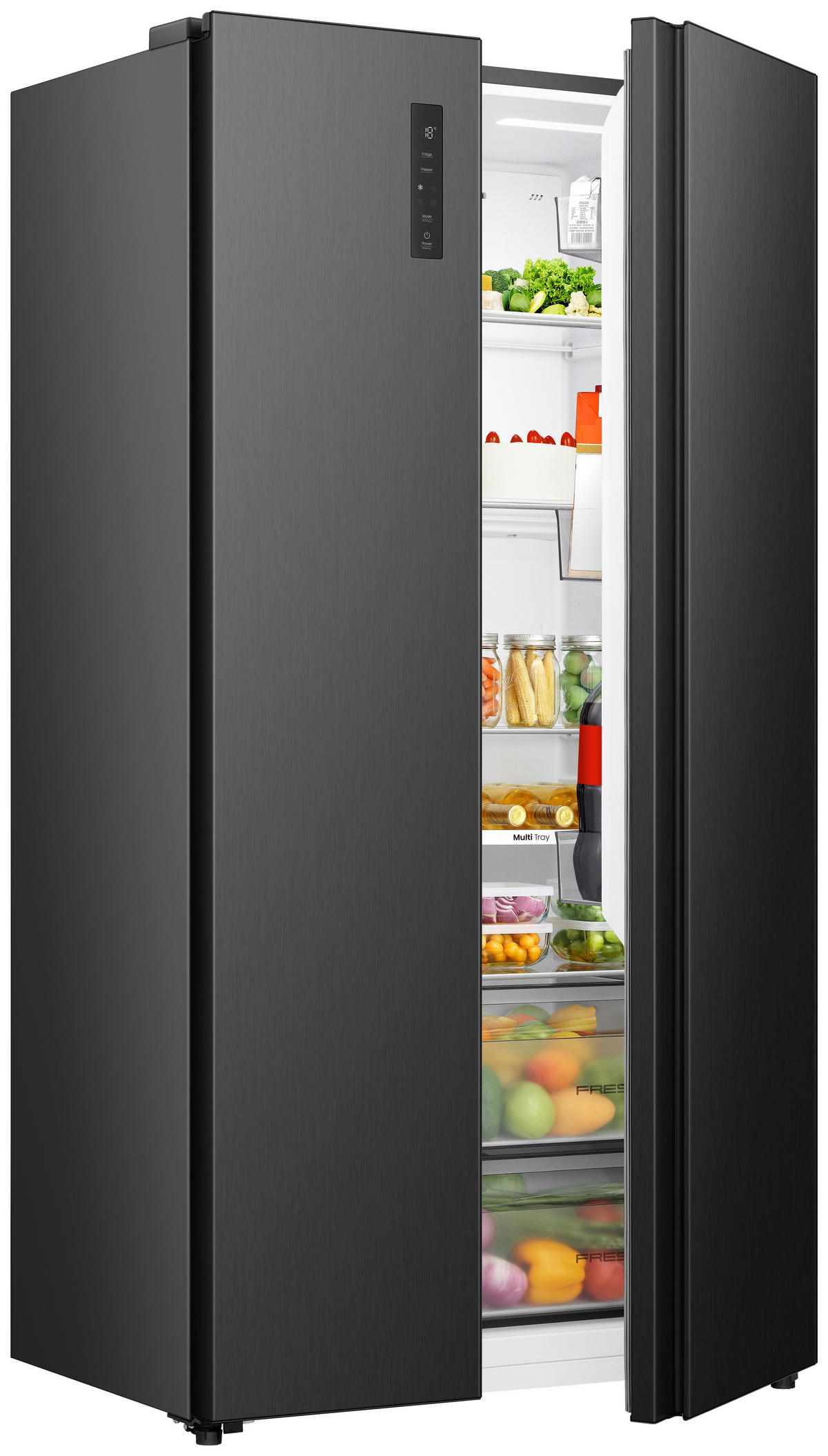 SIDE-BY-SIDE 91,9/178,6/61,5 cm RS3P558NEFC  - Schwarz, Trend (91,9/178,6/61,5cm) - Hisense