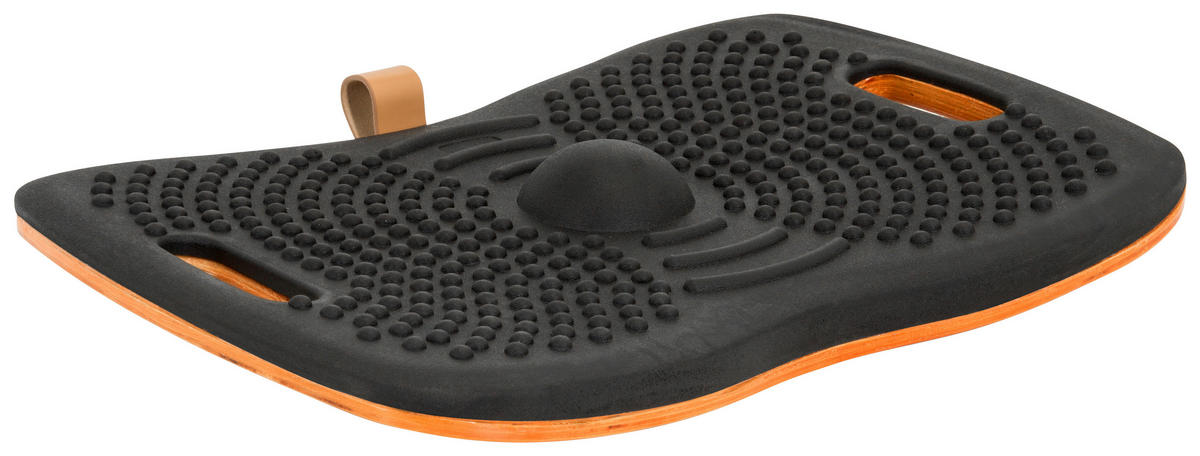 BALANCE BOARD - orange/svart, Basics, trämaterial/plast (50/5/35cm) - MID.YOU