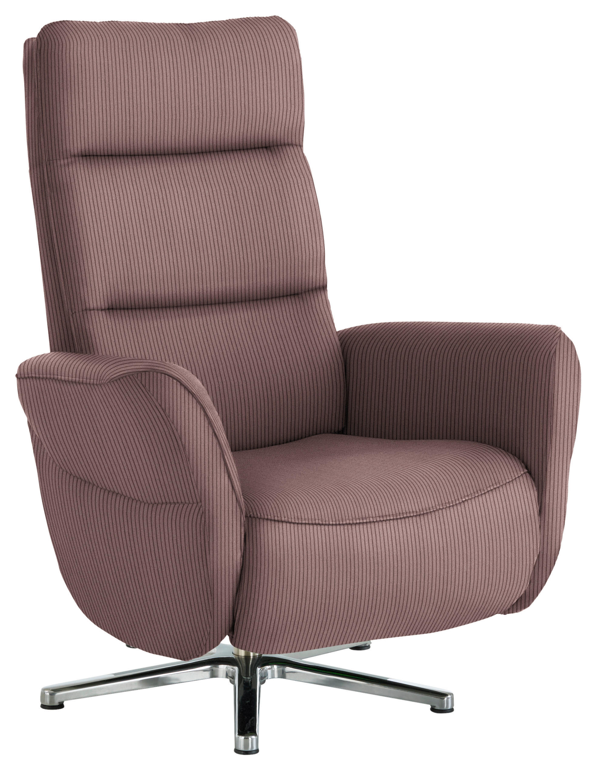 RELAXSESSEL Textil Rosa  - Chromfarben/Rosa, Design, Textil/Metall (78/113/83cm) - Beldomo Speed