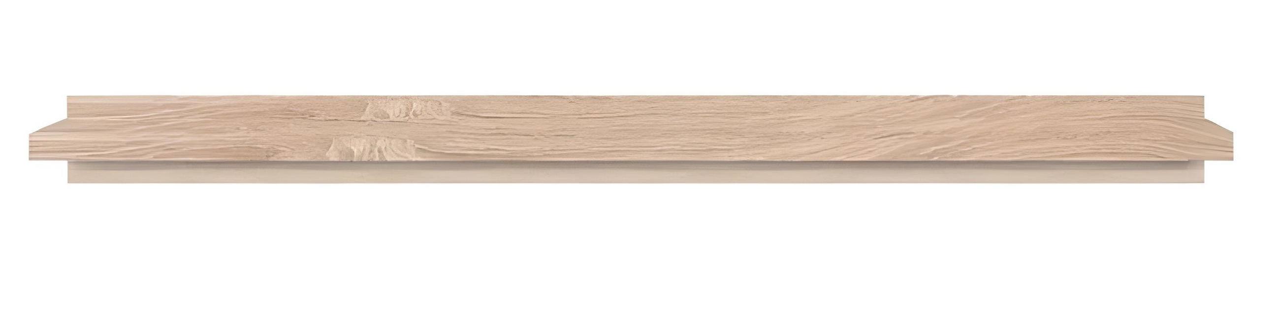 WANDREGAL Eichefarben, Schwarz  - Eichefarben/Schwarz, Design, Holzwerkstoff (105/25/8cm) - MID.YOU