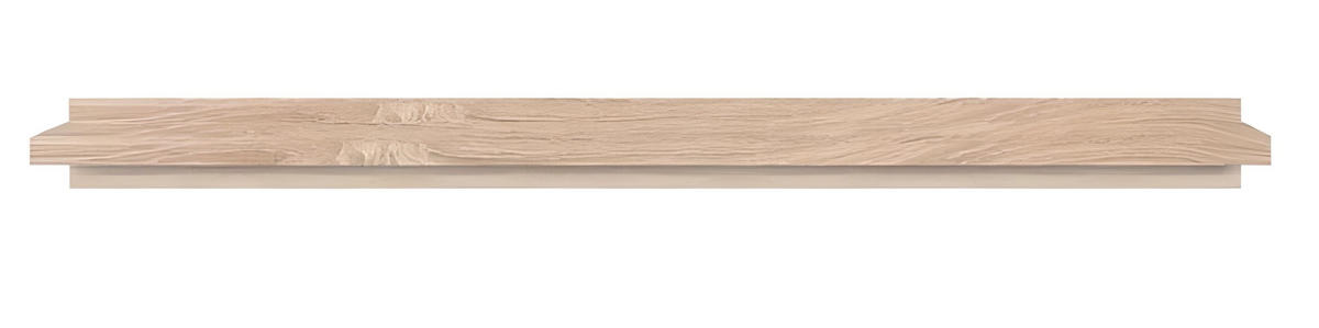 WANDREGAL Eichefarben, Schwarz  - Eichefarben/Schwarz, Design, Holzwerkstoff (105/25/8cm) - MID.YOU