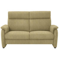 2,5-SITZER in Flachgewebe Gelb, Hellgrün  - Gelb/Schwarz, KONVENTIONELL, Textil/Metall (178/107/97cm) - Pure Home Comfort