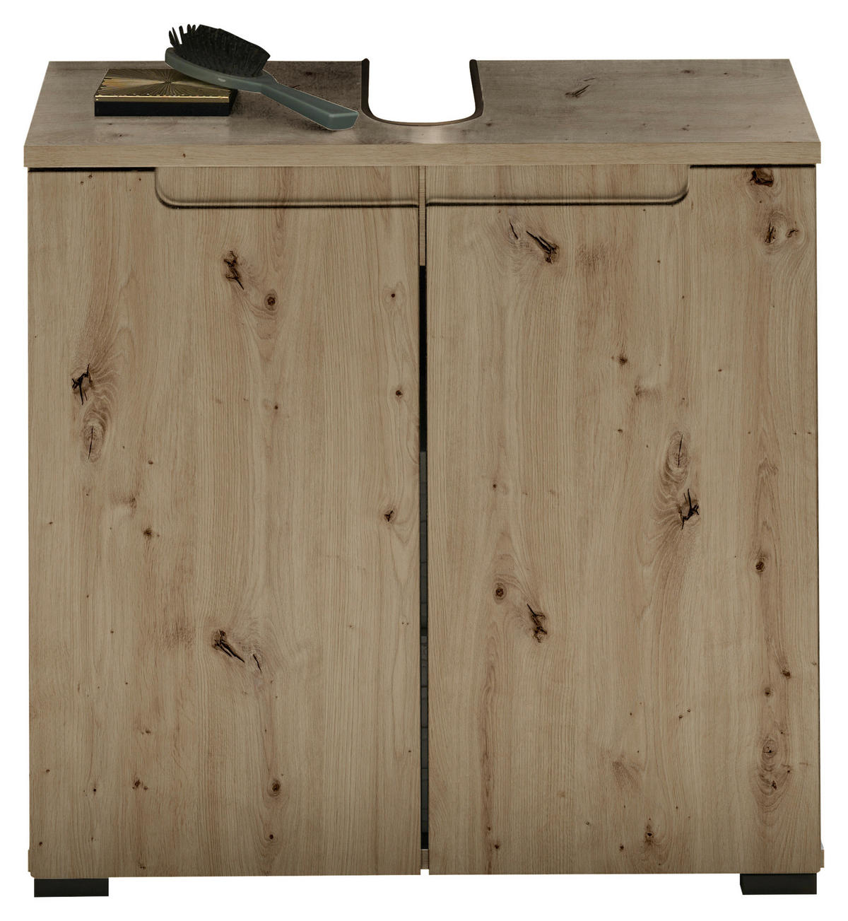 WASCHBECKENUNTERSCHRANK 60/57/32 cm  - Schwarz/Eiche Artisan, Modern, Holzwerkstoff/Kunststoff (60/57/32cm) - MID.YOU