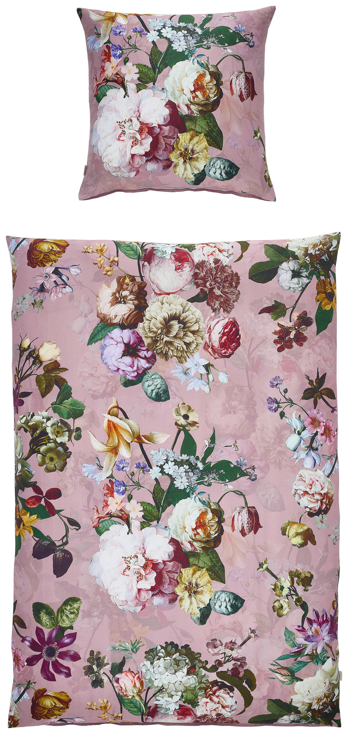 WENDEBETTWÄSCHE FLEUR Satin 135/200 cm  - Lila, KONVENTIONELL, Textil (135/200cm) - Essenza