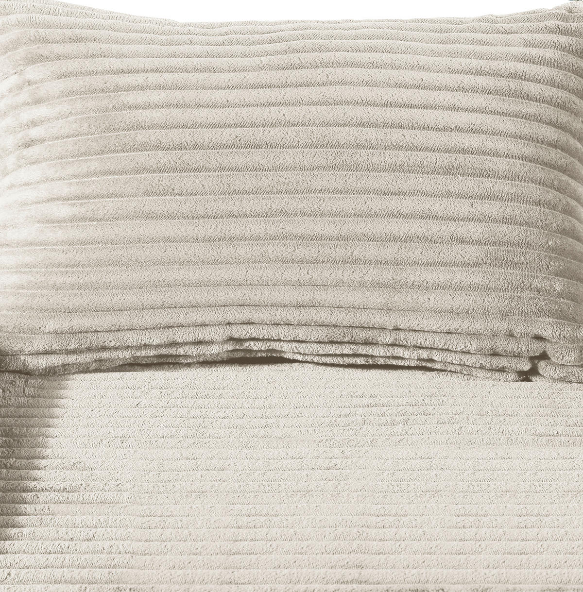 2-SITZER-SOFA in Cord Beige  - Beige, Design, Textil (203/60/100cm) - P & B