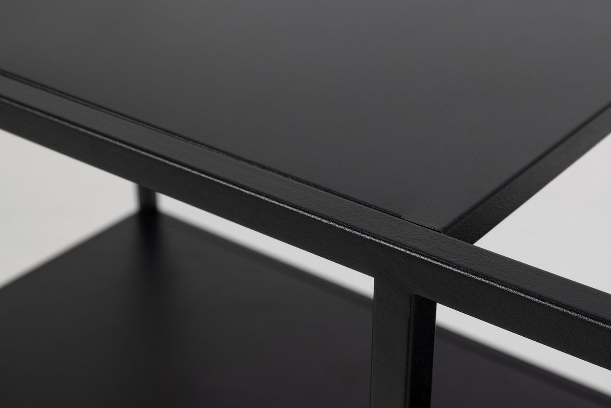 SERVIERWAGEN Schwarz  - Schwarz, Design, Metall (78/40/85cm) - Ambia Home
