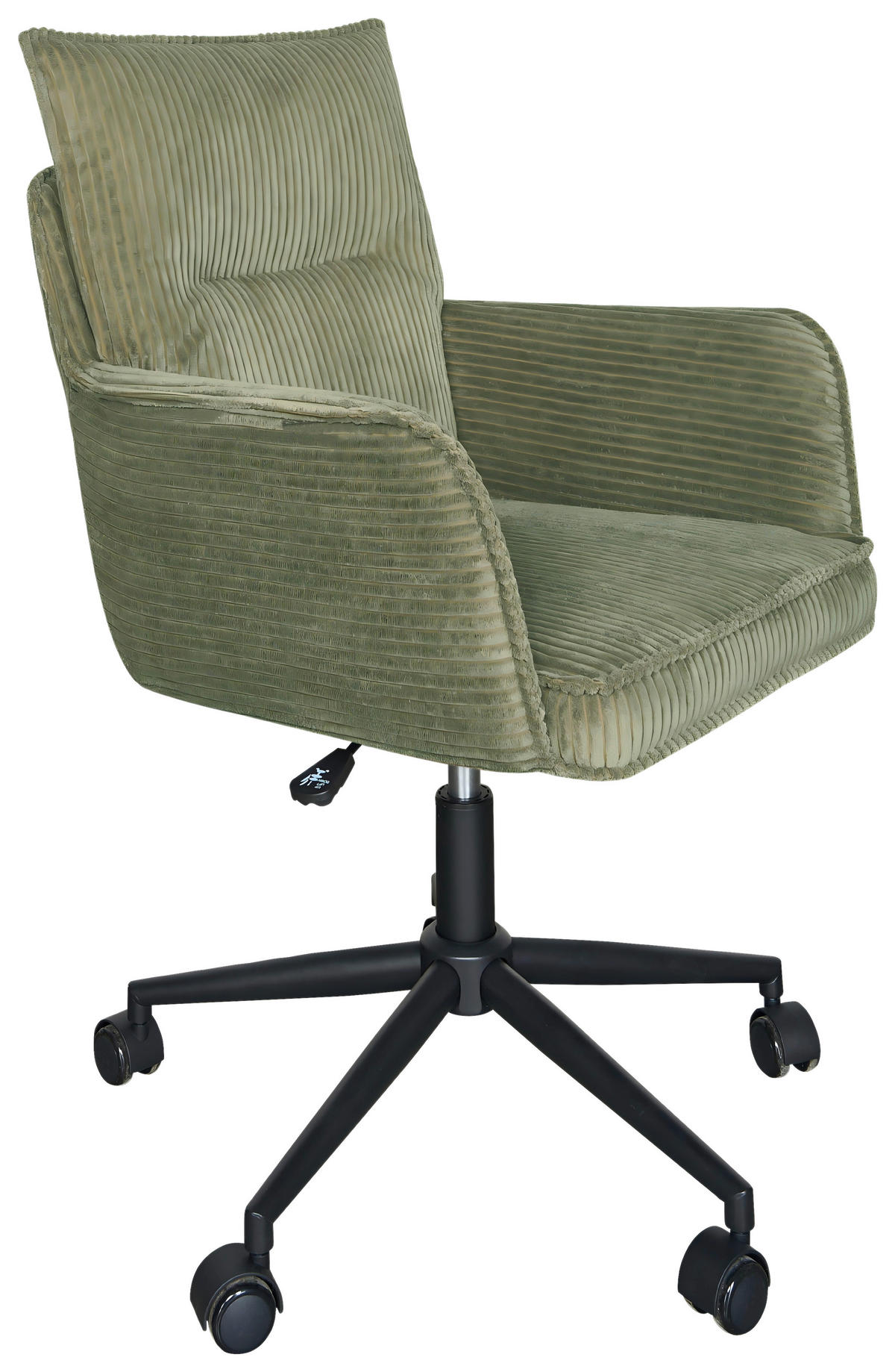 STOLICA OKRETNA  zelena, crna  metal, tekstil  - zelena/crna, Moderno, metal/tekstil (58,5/88/95/63cm) - Livetastic