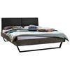 BETT 140/200 cm  in Anthrazit, Grau, Akaziefarben  - Anthrazit/Grau, Design, Holz/Metall (140/200cm) - Hasena