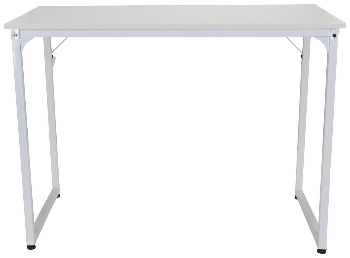 SKRIVBORD 120/50/74 cm  i vit  - vit, Basics, metall/trämaterial (120/50/74cm) - MID.YOU