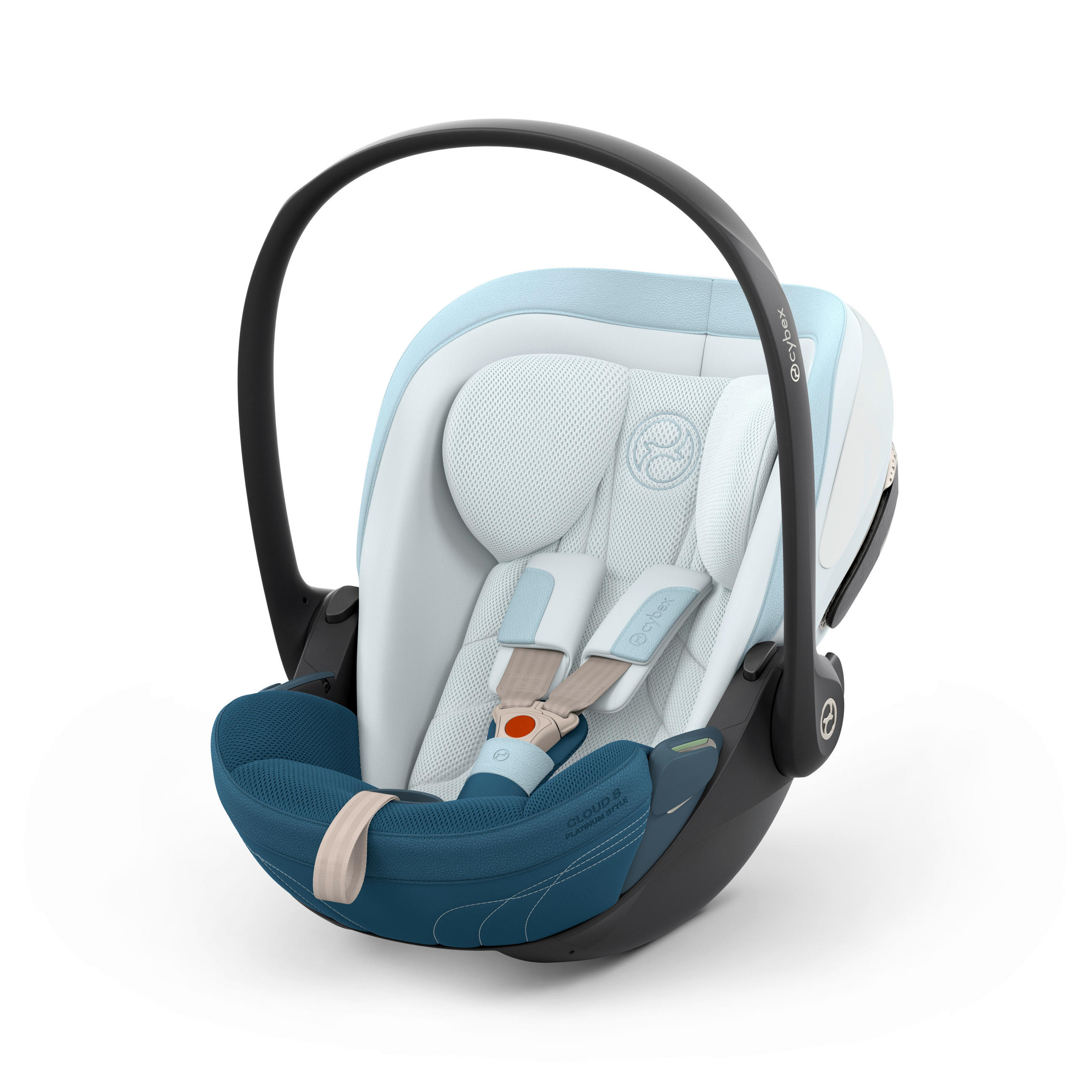 BABYSCHALE  Cloud S Style Opal Blue  - Blau, Basics, Kunststoff/Textil (72/44/37,5cm) - cybex PLATINUM