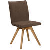 STUHL  in Samt  - Eichefarben/Braun, Konventionell, Holz/Textil (60/91/61cm) - Moderano
