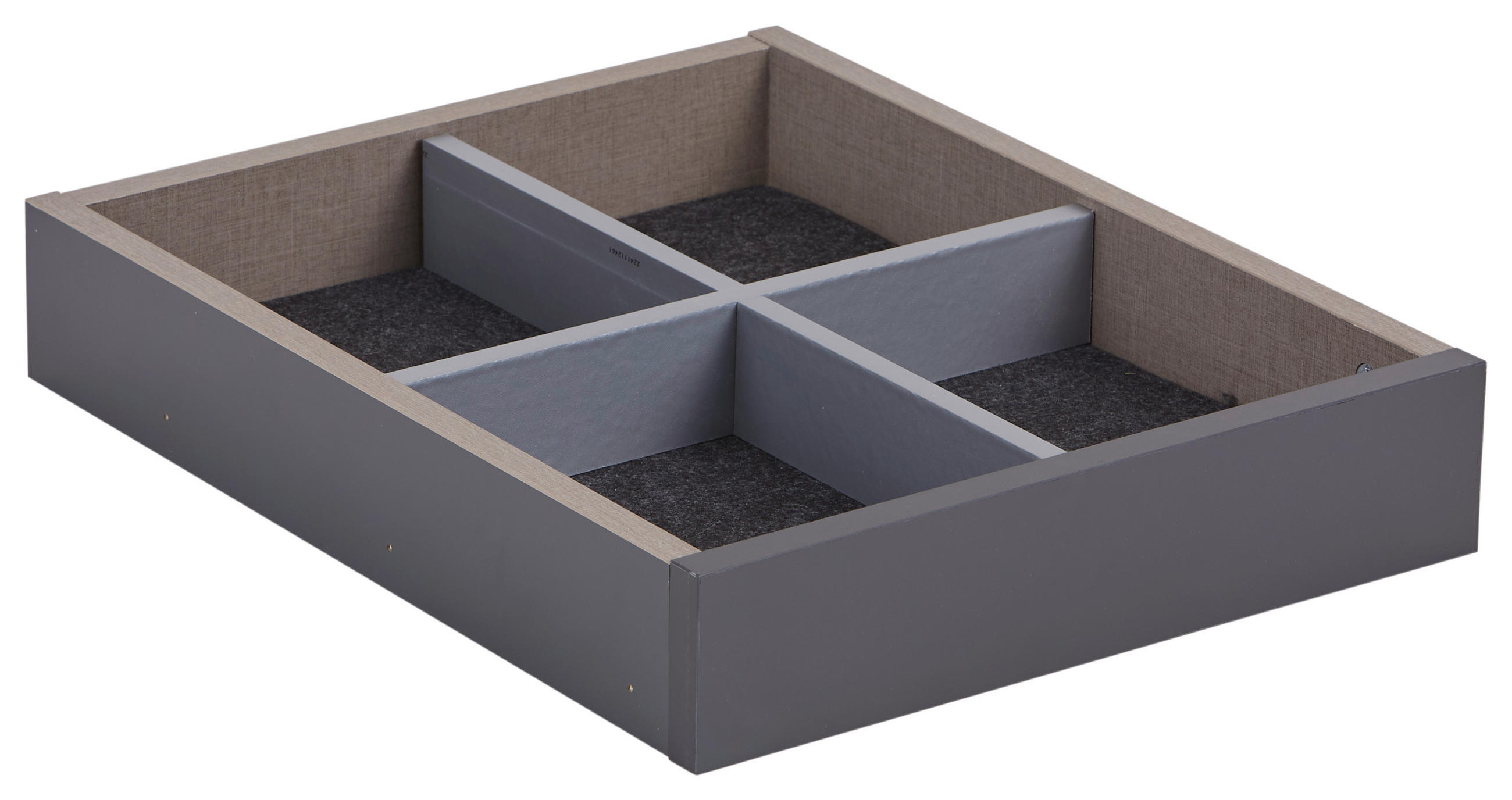 SCHUBLADE 46,8/8,1/37,5 cm Braun  - Braun, Holzwerkstoff (46,8/8,1/37,5cm) - Hom`in