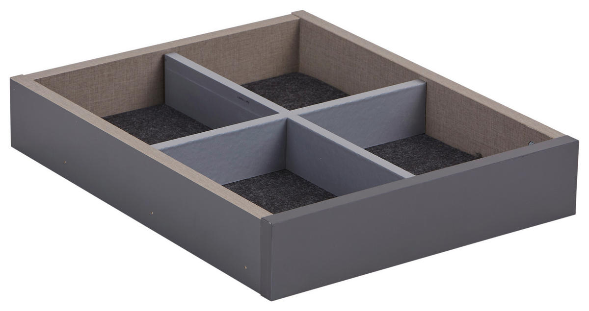 TIROIR 46,8/8,1/37,5 cm   - Braun, Holzwerkstoff (46,8/8,1/37,5cm) - Hom`in