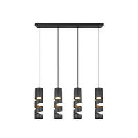 PENDELLEUCHTE 80/9/150 cm    - Schwarz, Konventionell, Metall (80/9/150cm) - Trio Leuchten