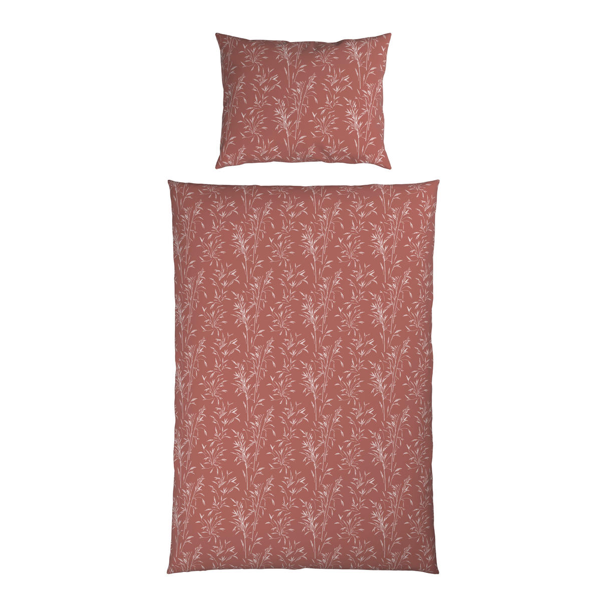 BETTWÄSCHE 2-teilig Satin 140/200 cm  - Rotorange, Basics, Textil (140/200cm) - Esposa