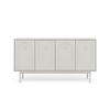SIDEBOARD Majuro  in 154/82/39 cm  - Kaschmir/Goldfarben, LIFESTYLE, Holzwerkstoff/Metall (154/82/39cm) - MID.YOU