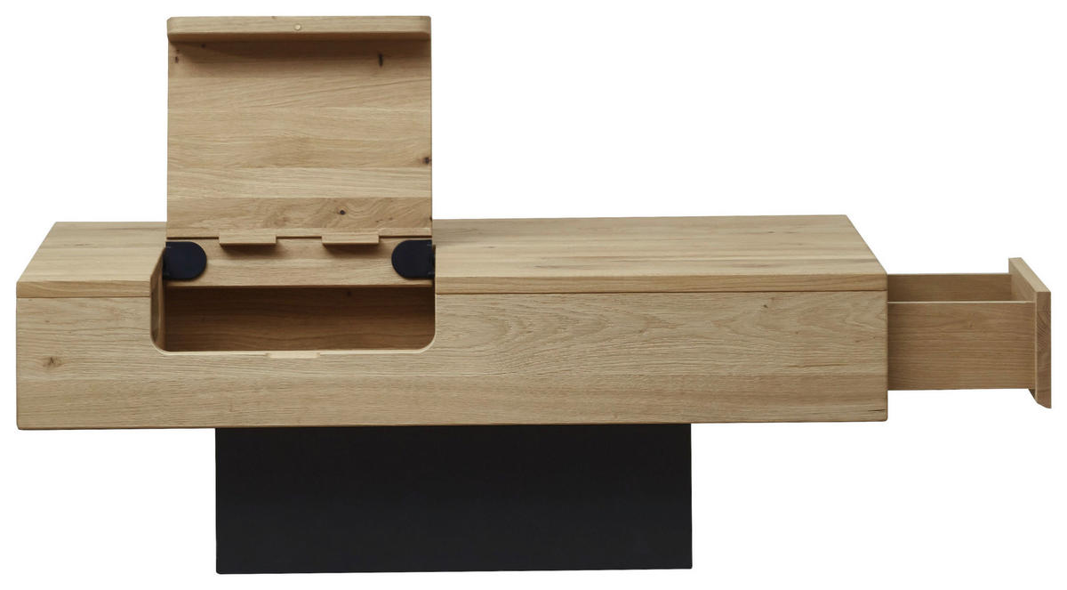COUCHTISCH in Holz, Metall 110,0/70/39 cm  - Eichefarben, KONVENTIONELL, Holz/Metall (110,0/70/39cm) - Valdera