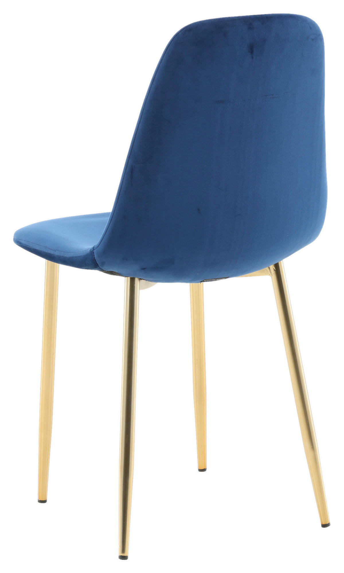 STOLSET 2 styck stål sammet  - ljusblå/mässingsfärgad, Design, metall/textil (44/86/52cm) - Livetastic