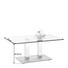 COUCHTISCH in Metall, Glas 110/70/46-65 cm - Edelstahlfarben/Gelb, Design, Glas/Kunststoff (110/70/46-65cm) COUCHTISCH in Metall, Glas 110/70/46-65 cm - Edelstahlfarben/Gelb, Design, Glas/Kunststoff (110/70/46-65cm)