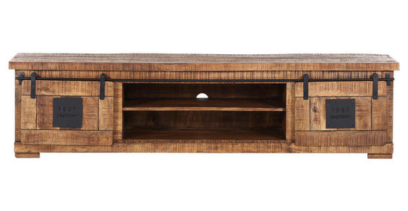 LOWBOARD in 200/50/45 cm - Schwarz/Naturfarben, KONVENTIONELL, Holz/Holzwerkstoff (200/50/45cm) - Landscape