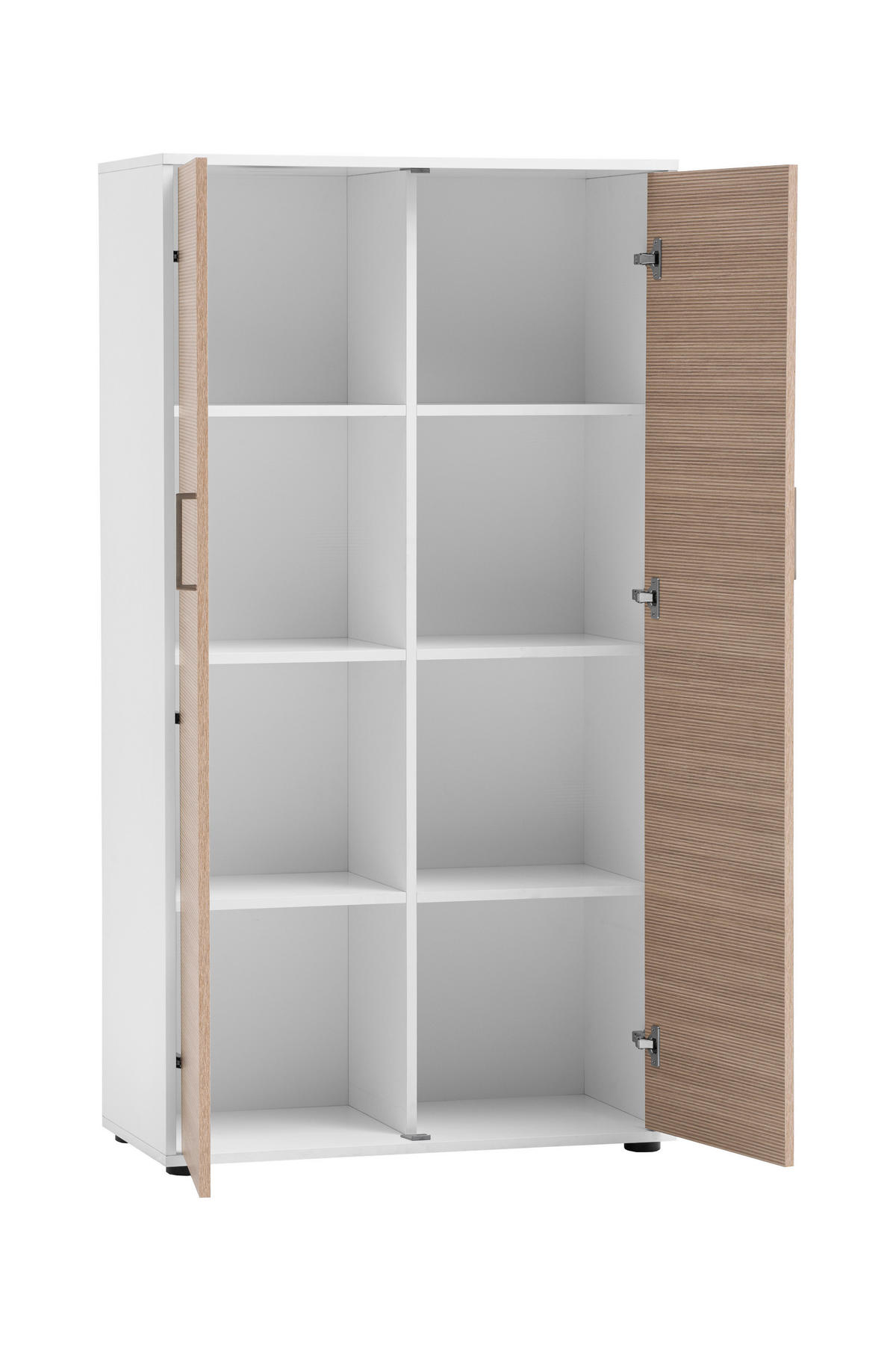 AKTENSCHRANK Weiß, Beige  - Beige/Weiß, MODERN, Holzwerkstoff (80,1/150/38,2cm) - MID.YOU