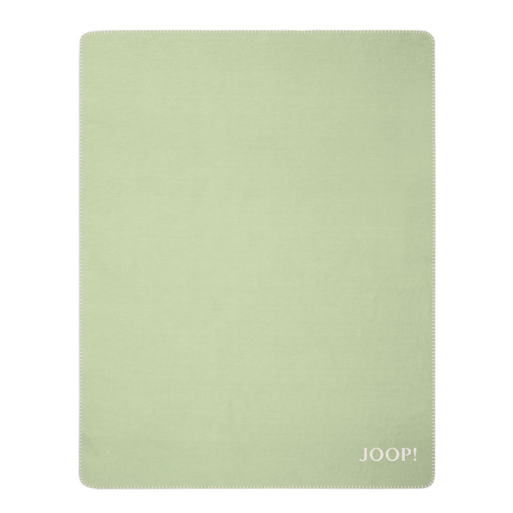 Thumbnail - Joop! Wohndecke Uni Doubleface, Natur, Hellgrün, Textil, Uni, 150x200 cm, Oeko-Tex® Standard 100, Kettelrand, Wohntextil...