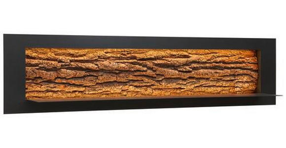 WANDBOARD in 141/33,5/29 cm Anthrazit, Eichefarben  - Eichefarben/Anthrazit, Natur, Holz/Metall (141/33,5/29cm) - Valnatura