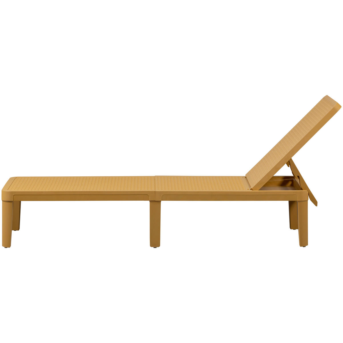 GARTENLIEGE 55/29/191 cm  - Gelb, Design, Kunststoff (55/29/191cm) - Gardenson