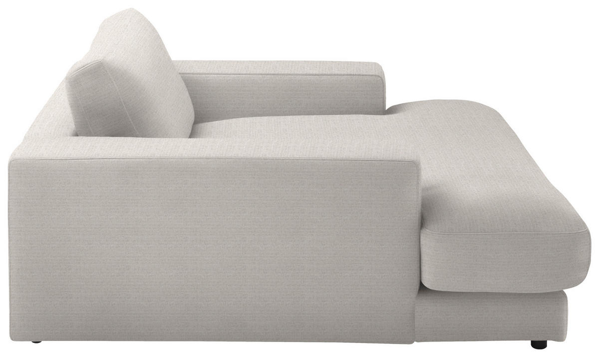 XXL-SESSEL in Chenille Hellgrau  - Hellgrau/Schwarz, Design, Kunststoff/Textil (150/86/170cm) - Lomoco