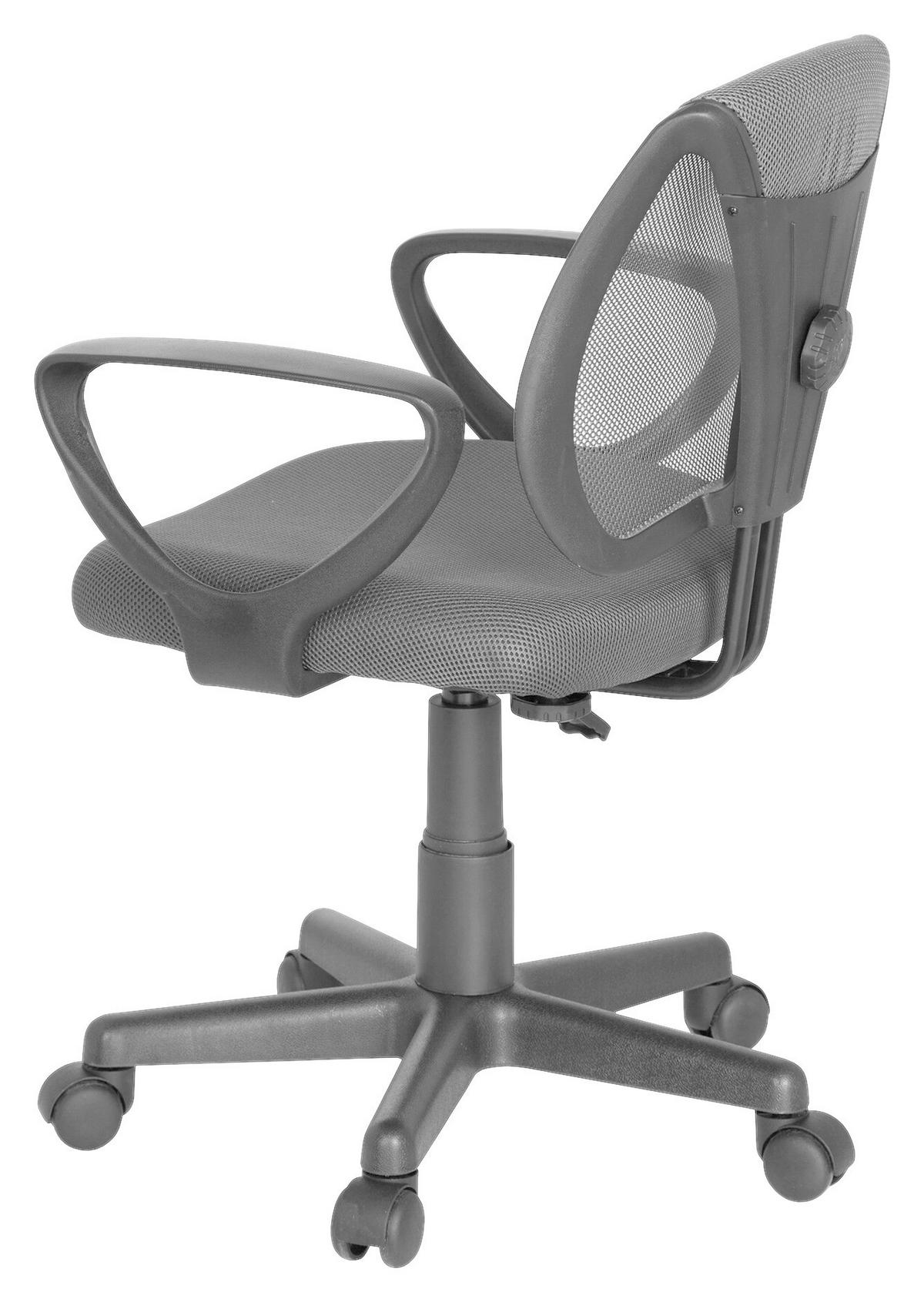 JUGENDDREHSTUHL Grau  - Grau, Basics, Kunststoff (58/75-92/45cm) - MID.YOU