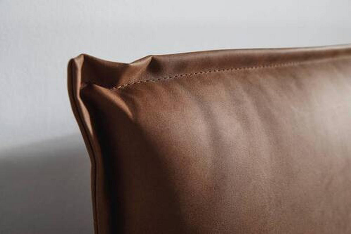 STAURAUMBETT 180/200 cm  in Eichefarben   - Eichefarben/Rostfarben, Design, Holzwerkstoff/Textil (180/200cm) - Xora