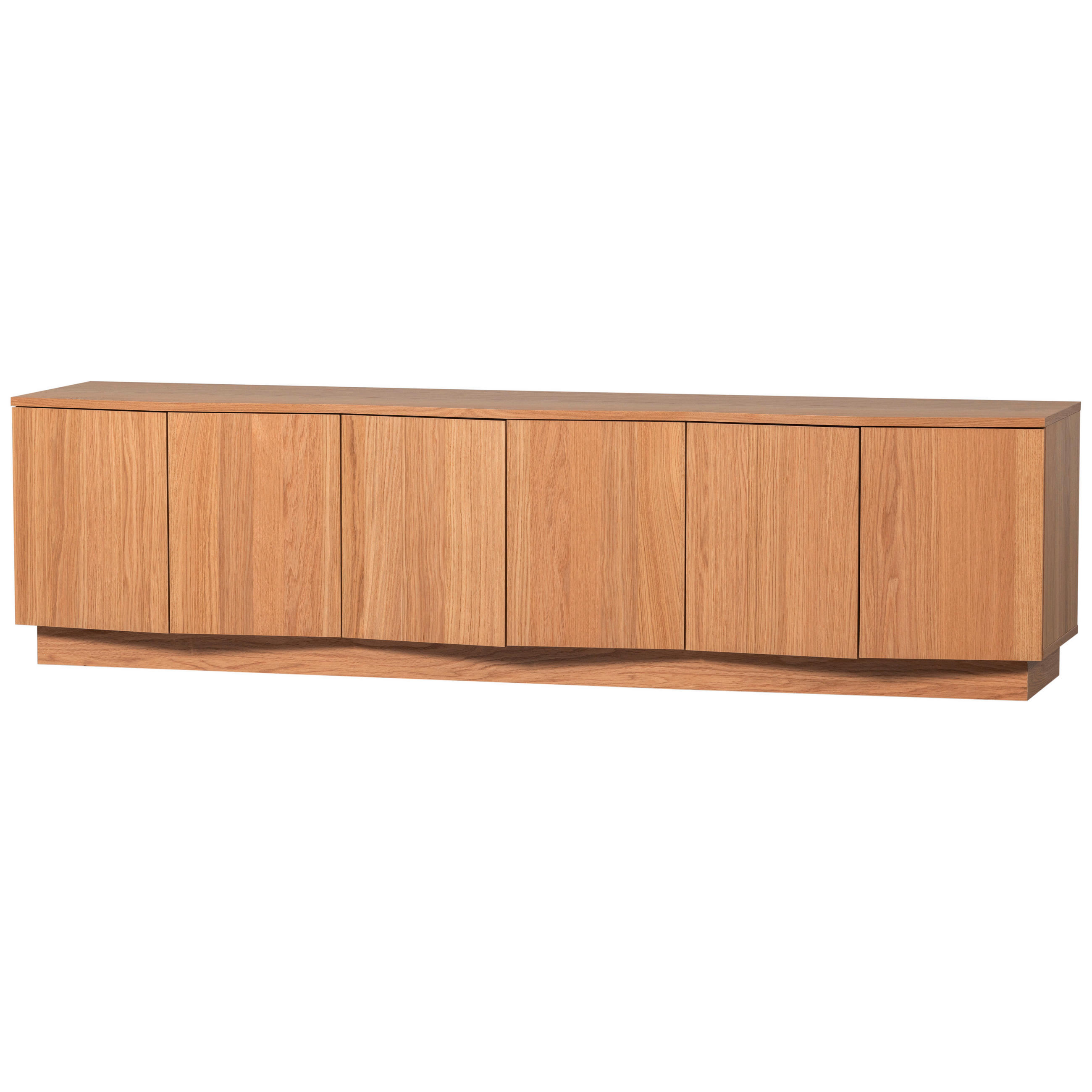 LOWBOARD Zuma  in 200/52/45 cm  - Eichefarben, Design, Holz (200/52/45cm) - Livetastic