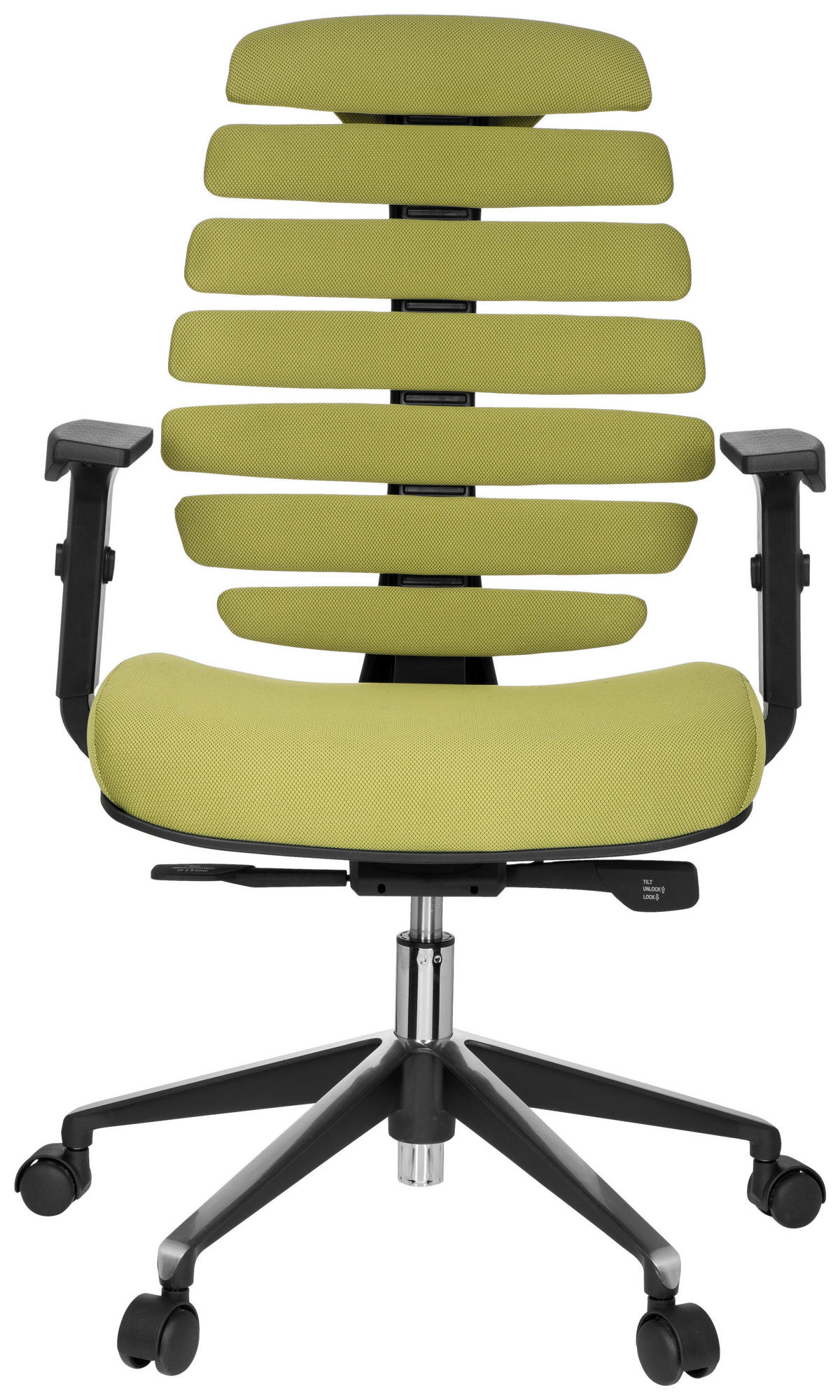 OTOČNÁ ŽIDLE, plochá tkanina, zelená, černá - černá/zelená, Moderní, kov/textil (65/115/50cm) - MID.YOU