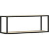 WANDREGAL 100/35,2/29 cm  - Eichefarben/Anthrazit, Design, Holzwerkstoff/Metall (100/35,2/29cm) - Cantus