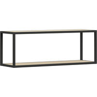 WANDREGAL 100/35,2/29 cm  - Eichefarben/Anthrazit, Design, Holzwerkstoff/Metall (100/35,2/29cm) - Cantus