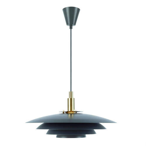 HÄNGELEUCHTE Bretagne 38/18,8 cm   - Anthrazit, Design, Metall (38/18,8cm) - Nordlux