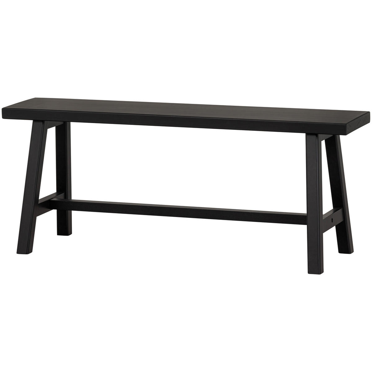 SITZBANK in Holz Schwarz  - Schwarz, Design, Holz (110/45/35cm) - Livetastic